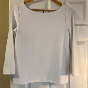 Old navy wide boatneck white top
